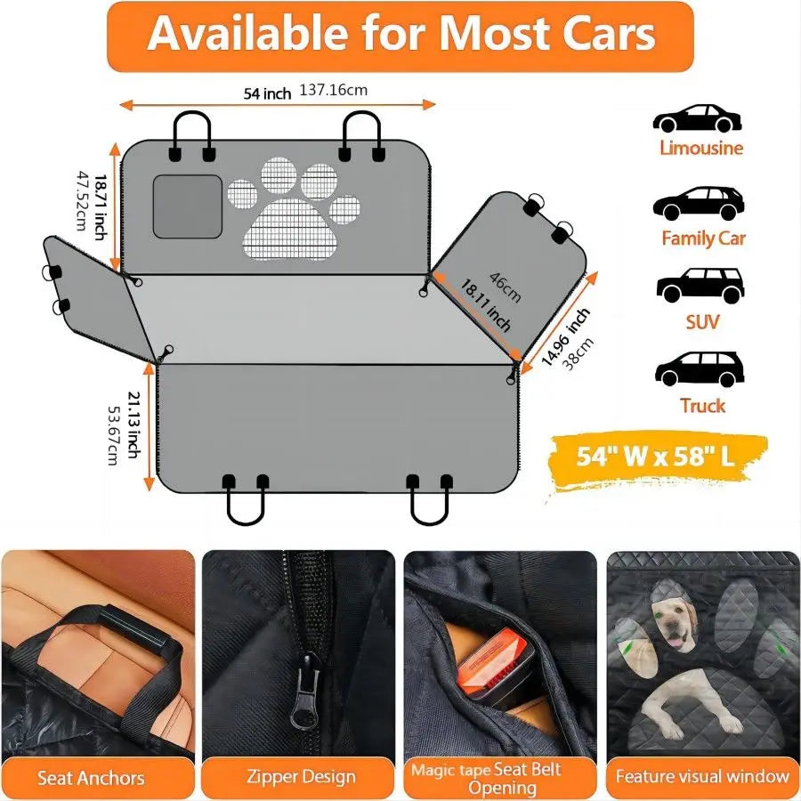 CanineShield Pro™️ Pet Vehicle Lounger"