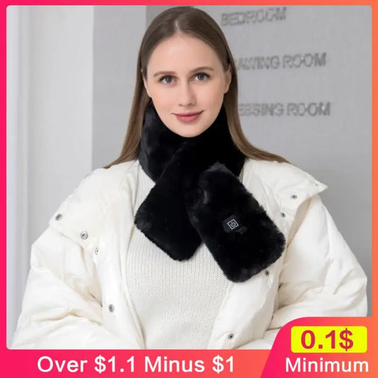 Safe Usb Rechargeable Long-lasting Heat Cozy Neck Wrap For Outdoor Activities Usb Heated Scarf Bestselling Fashionable Washable